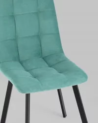 Стул Oliver Square велюр Мятный